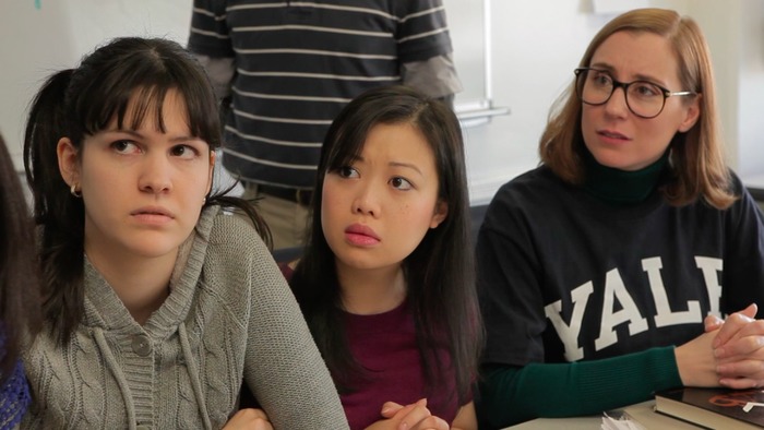 Pheobe, Penny, and Felicia. Preview still from season 5 of Math Warriors