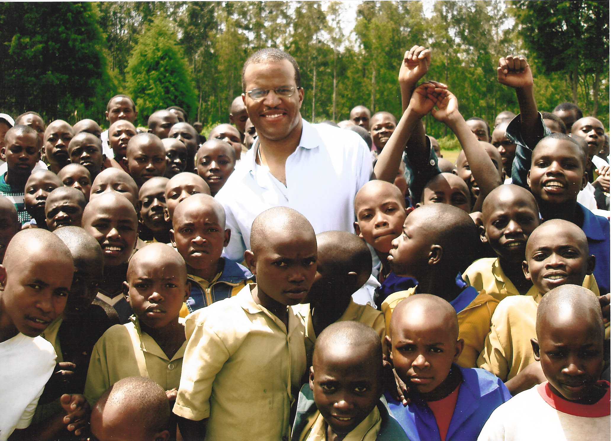 John Hope Bryant in Rwanda for filming of Rwanda Rising with civil rights icon Ambassador Andrew Young