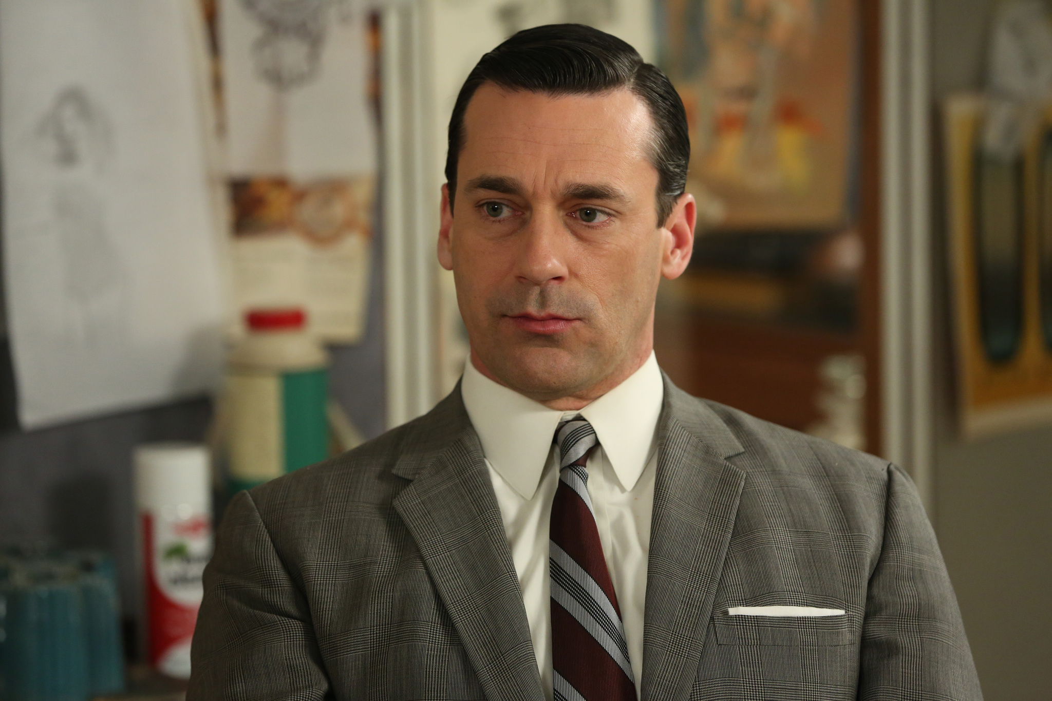 Still of Jon Hamm in MAD MEN. Reklamos vilkai (2007)