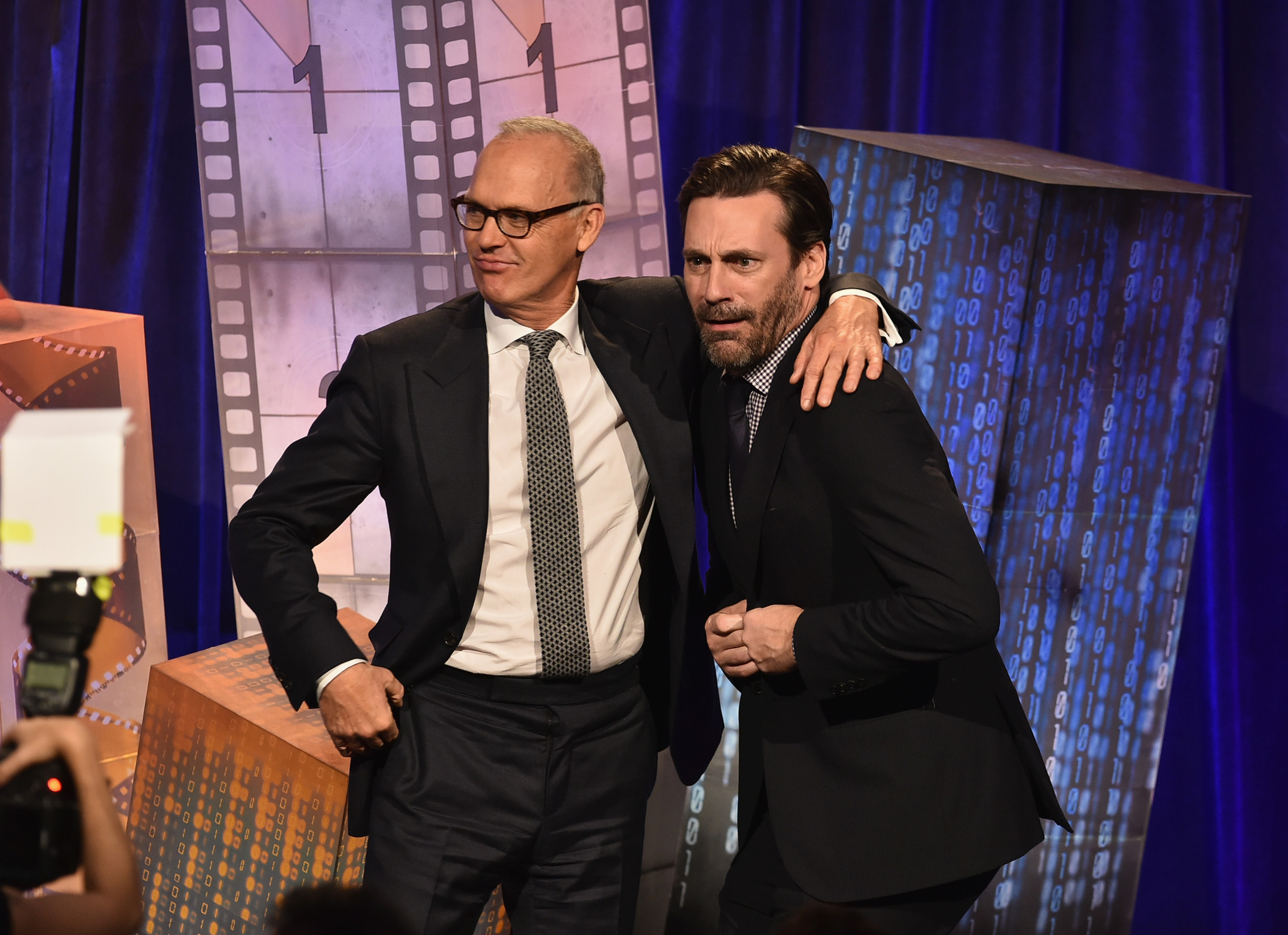 Michael Keaton and Jon Hamm