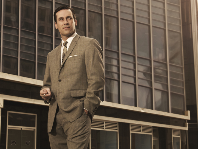 Still of Jon Hamm in MAD MEN. Reklamos vilkai (2007)