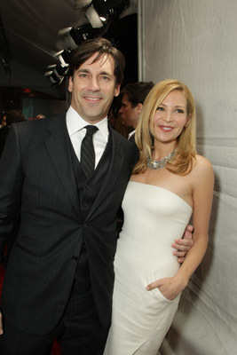 Jon Hamm and Jennifer Westfeldt at event of The Day the Earth Stood Still (2008)