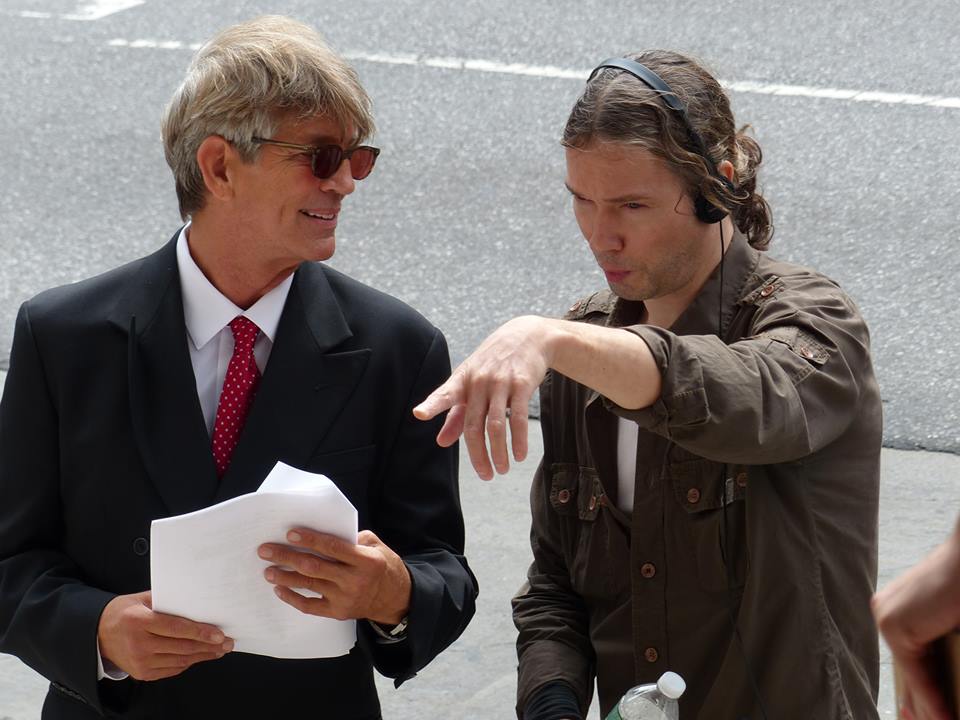 Thomas Simon, directing Eric Roberts in 