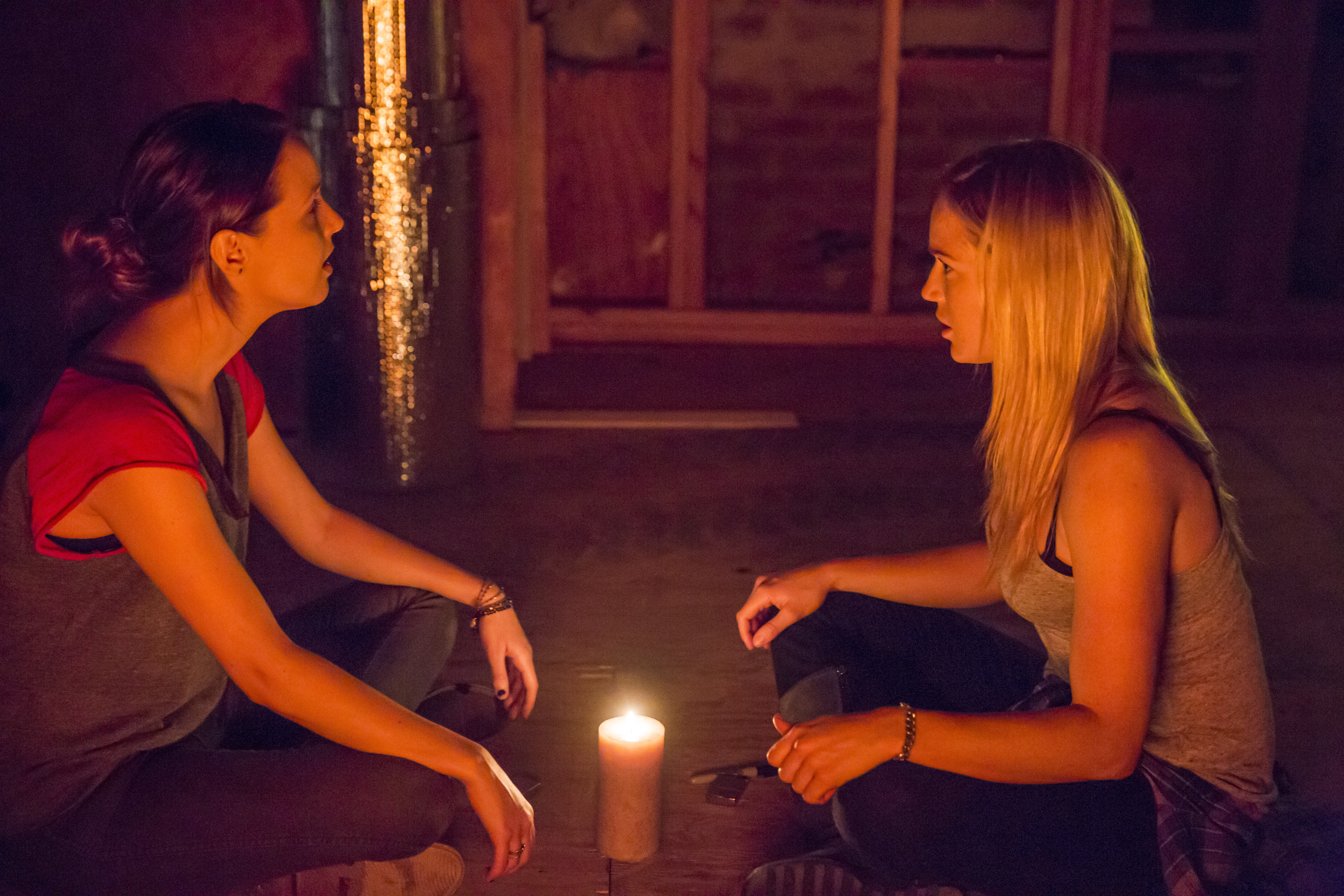 Still of Caity Lotz and Camilla Luddington in The Pact II (2014)