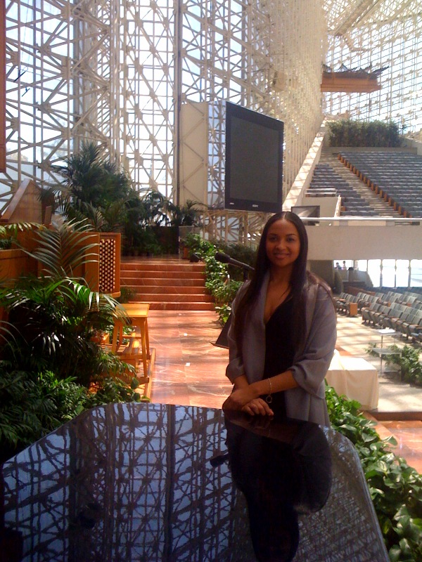 Oya performs at the world famous Crystal Cathedral