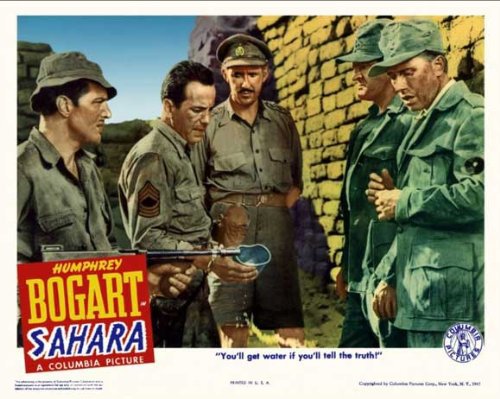 Humphrey Bogart, Richard Aherne, Bruce Bennett and Niels Bagge in Sahara (1943)