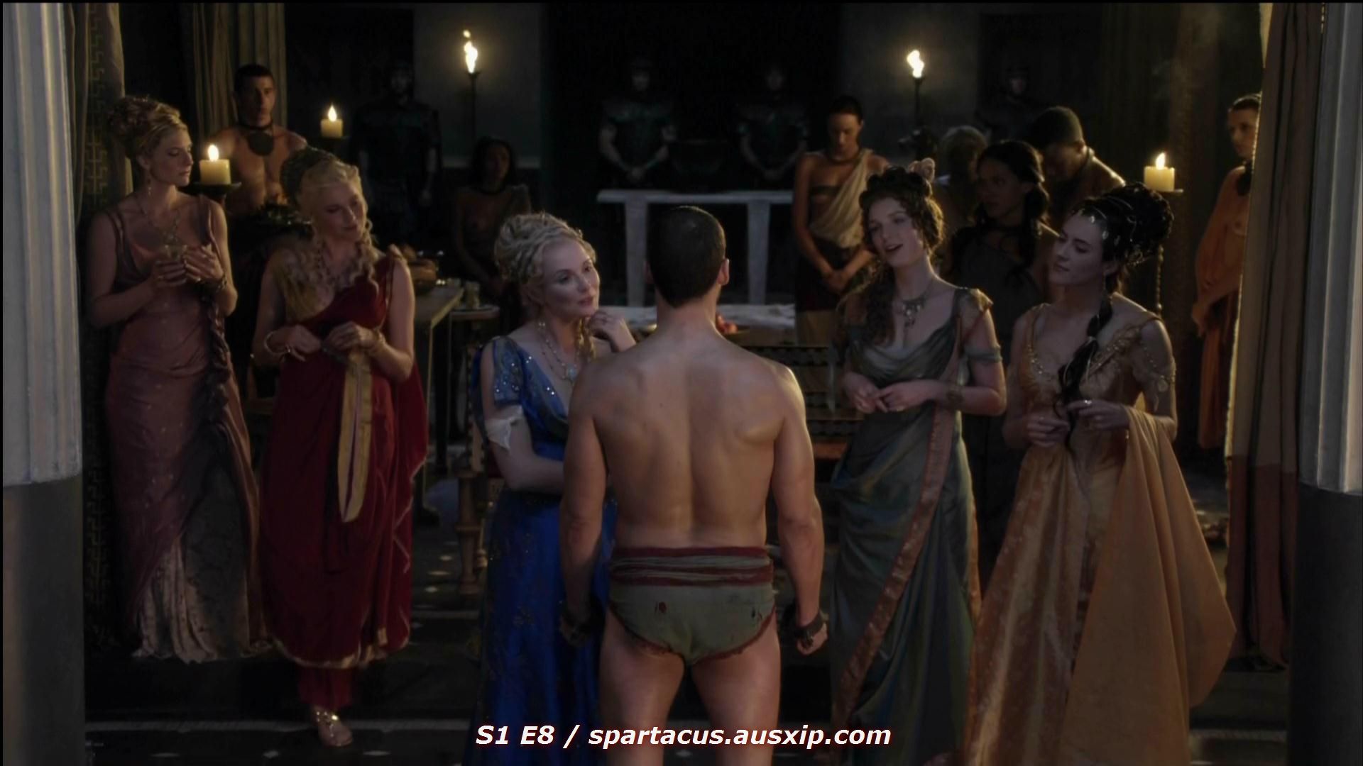 Lucy Lawless, Brooke Harman, Andy Whitfield, Mia Pistorius, Viva Bianca, Tania Nolan and Lesley-Ann Brandt in Spartacus: Blood and Sand (2010)