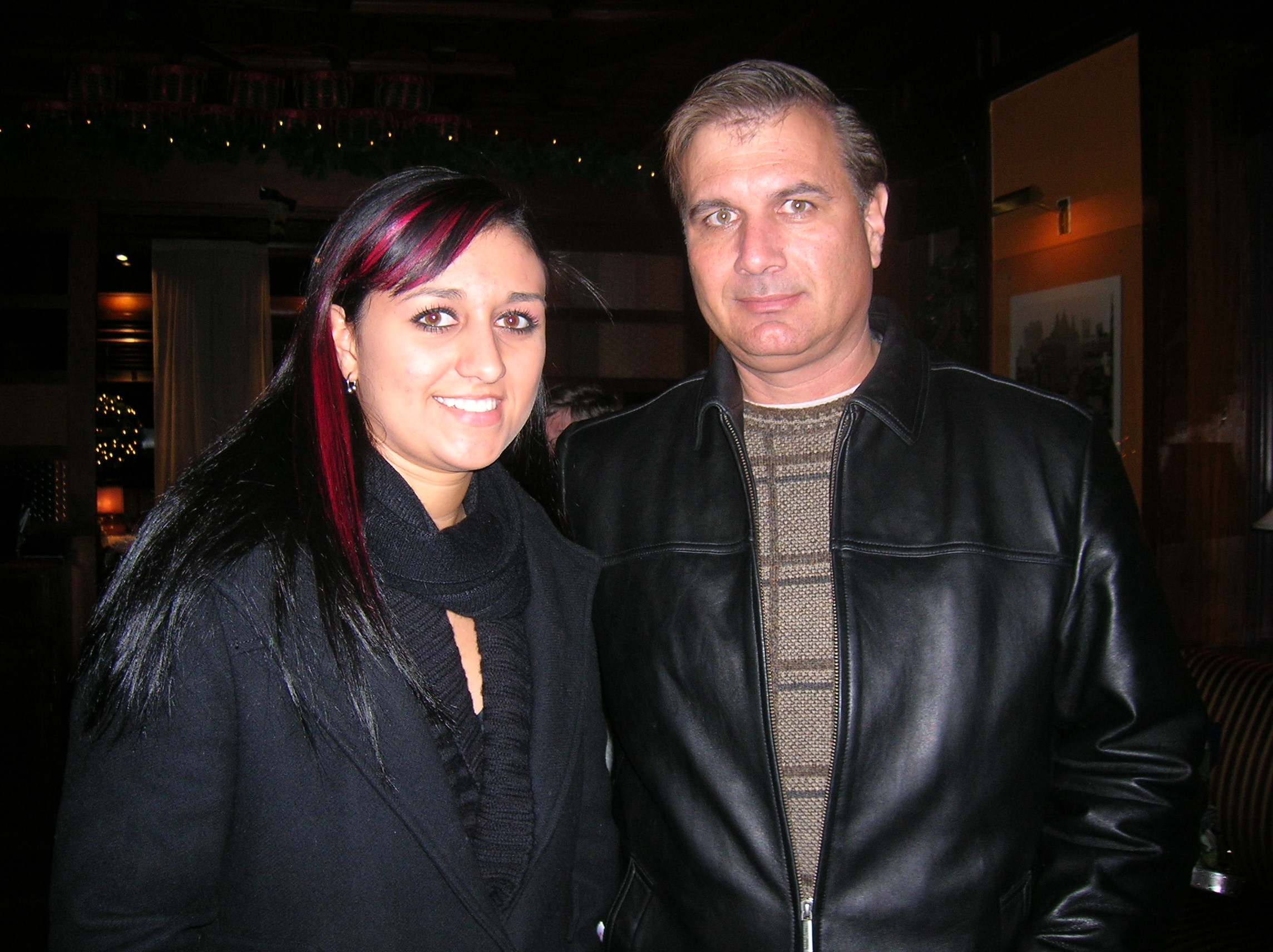 Stephanie Cimino, T. Rafael Cimino on the set of 