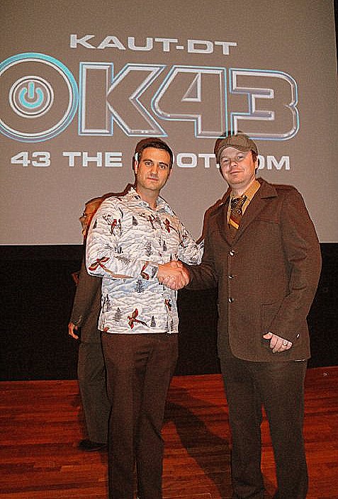 Jason Klaus & Ryan Bellgardt at OK43 60 Second Film Festival