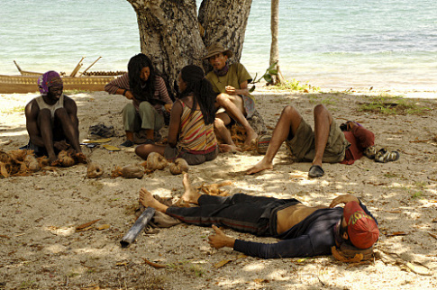 Still of Stacy Kimball, Cassandra Franklin, Yau-Man Chan, Earl Cole, Andria Herd and Kenward Bernis in Survivor: I Wanna See if I Can Make a Deal (2007)