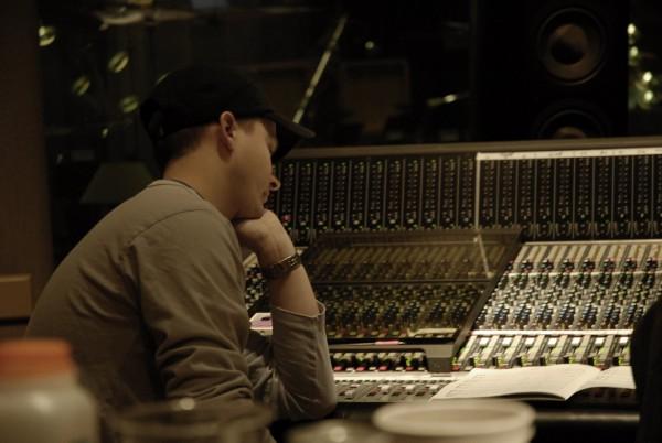 Justin in the control room at Skywalker Ranch - San Raphael, CA