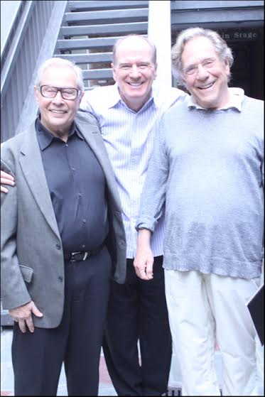 Mark Rydell , Brian Connors and George Segal outside after a stage performance of Brian's play OXYMORONS