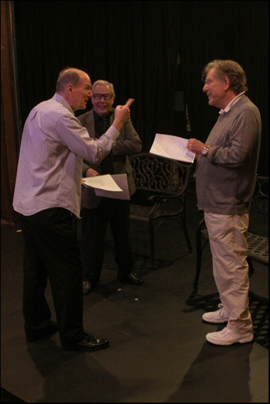 Brian Connors directing Mark Rydell and Oscar nominated actor George Segal in Brian's play OXYMORONS