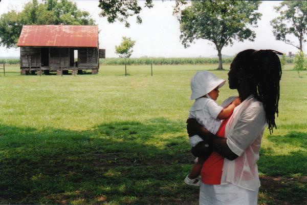 Deadria Farmer-Paellmann with Sabina Paellmann at Laura Plantation, Louisiana.