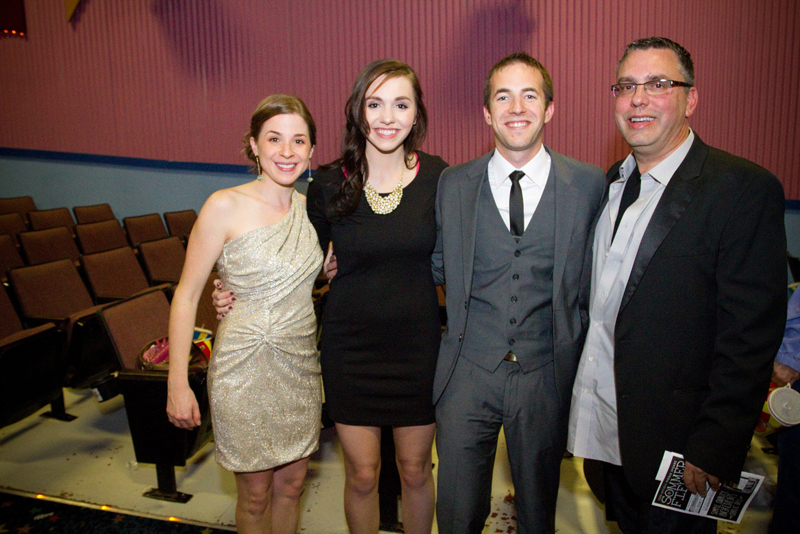 (From left) Madison Sommerfield, Rachel McGinley, Matt Sommerfield and Marty McGinley. A Shallow Grave (2012) Red Carpet Premiere.