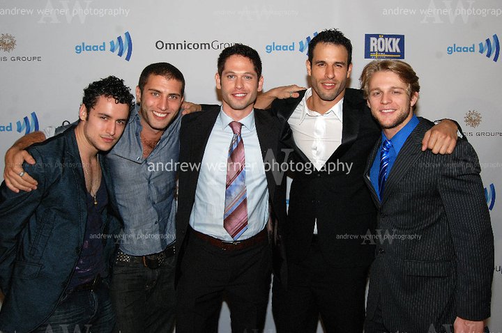 In Between Men cast at the GLAAD Awards.