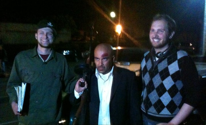 ERIC MARTINEZ ON SET OF VICOUS JOE WITH DIRECTOR JOHAN GRIM