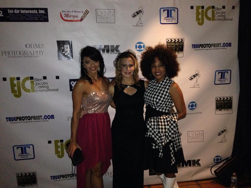 Award night, with Angela Bryan and Tabata Burdell