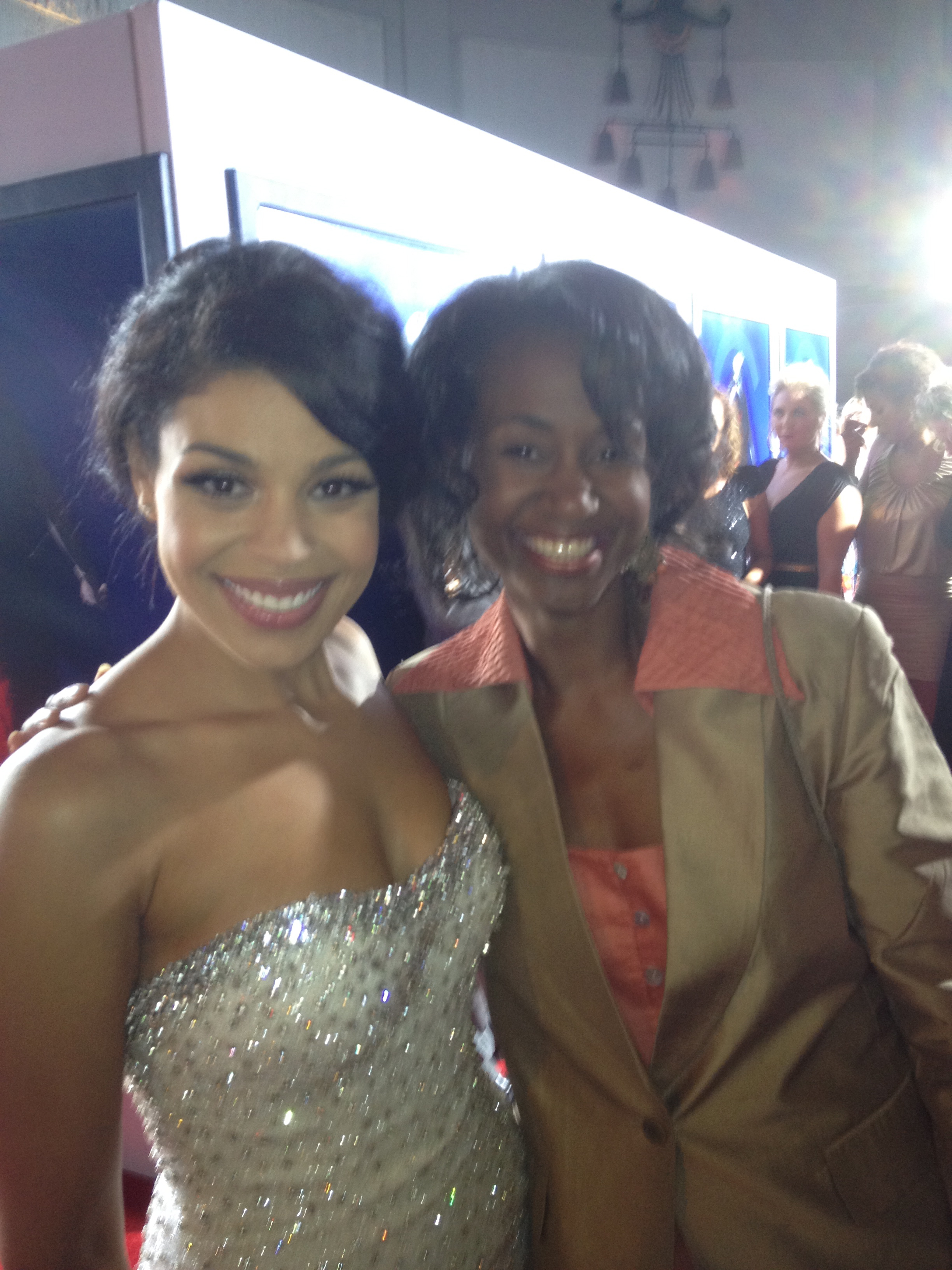 Jordin Sparks and Danita Patterson at Premiere of Sparkle