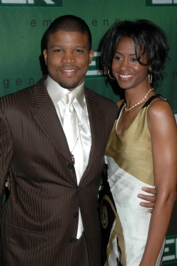 ER Finale Party - Actor Sharif Atkins and Producer Danita Patterson