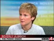 Beverly Ulbrich, The Pooch Coach, on the TV News talking about aggression in dogs.