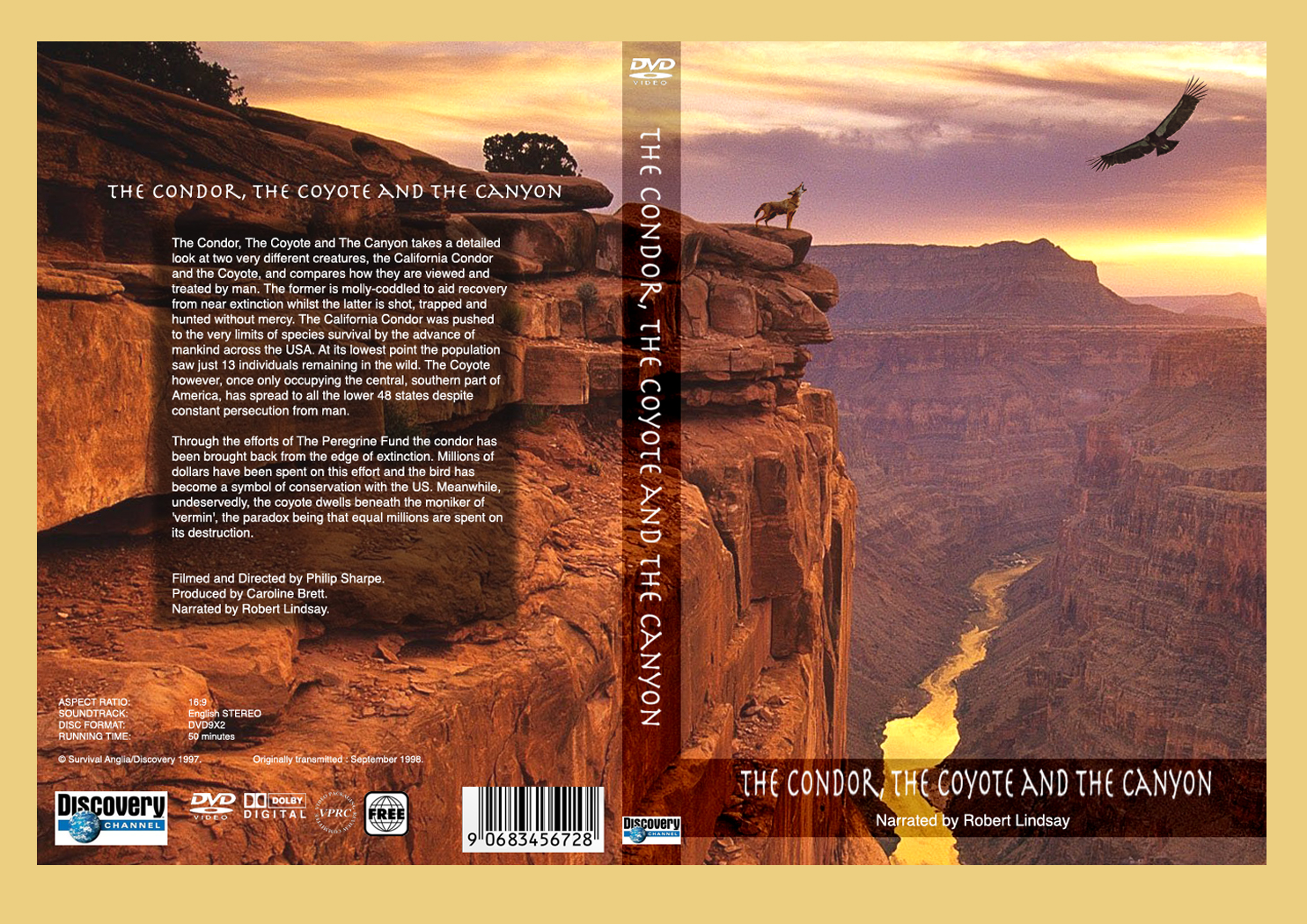 'The Condor, The Coyote and The Canyon', DVD cover.
