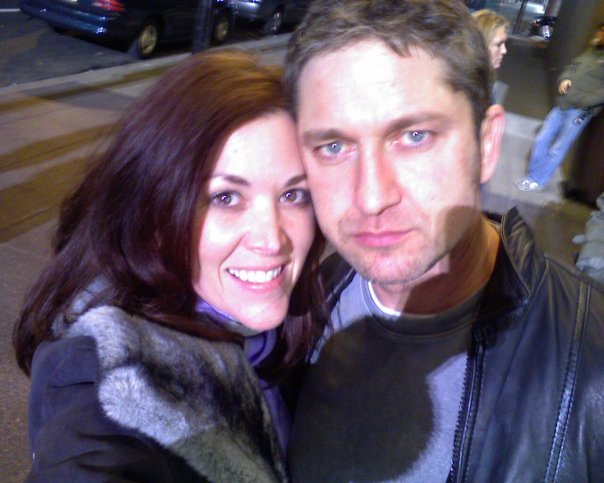 Jennifer Butler & Gerard Butler on set of Law Abiding Citizen