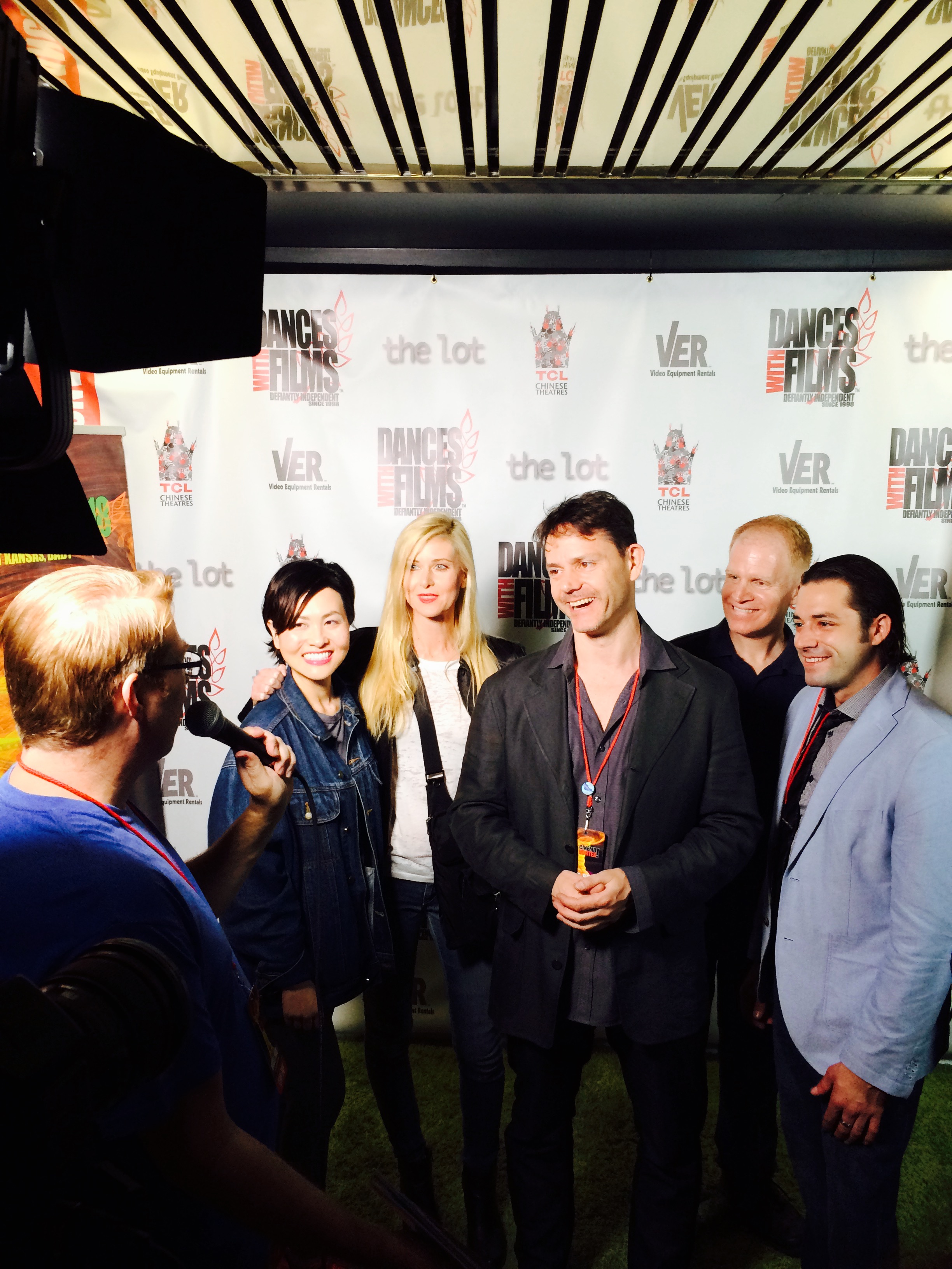 Direction premiere at TCL Chinese Theatre, Hollywood. Kerry Liu, Kristine Kreska, Chris Valenti, Patrick Duncan, Nathan Paul.