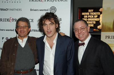 Ron Meyer, James Schamus and Joe Wright at event of Pride & Prejudice (2005)