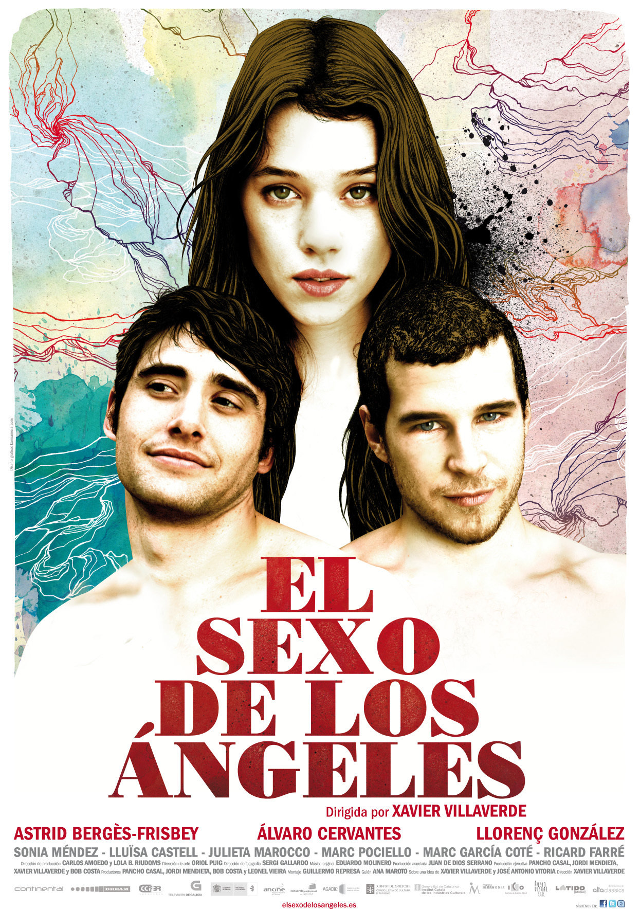Álvaro Cervantes, Llorenç González and Astrid Bergès-Frisbey in El sexo de los ángeles (2012)