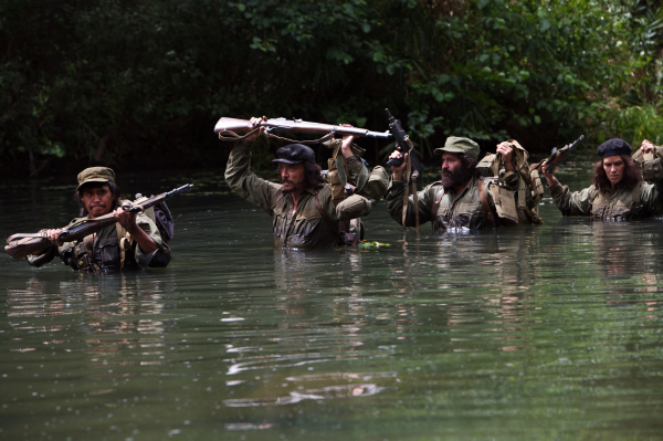 Still of Franka Potente, Carlos Bardem, Jorge Perugorría and Juan Salinas in Che: Part Two (2008)