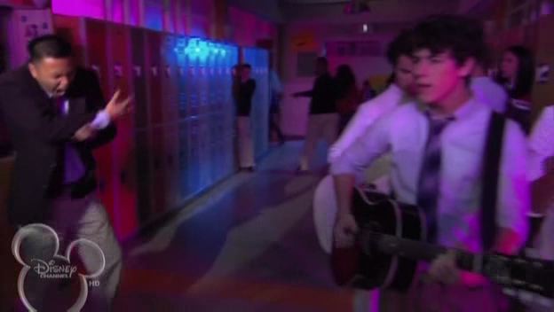 Screenshot from the Jonas Bros tv show on the Disney Channel
