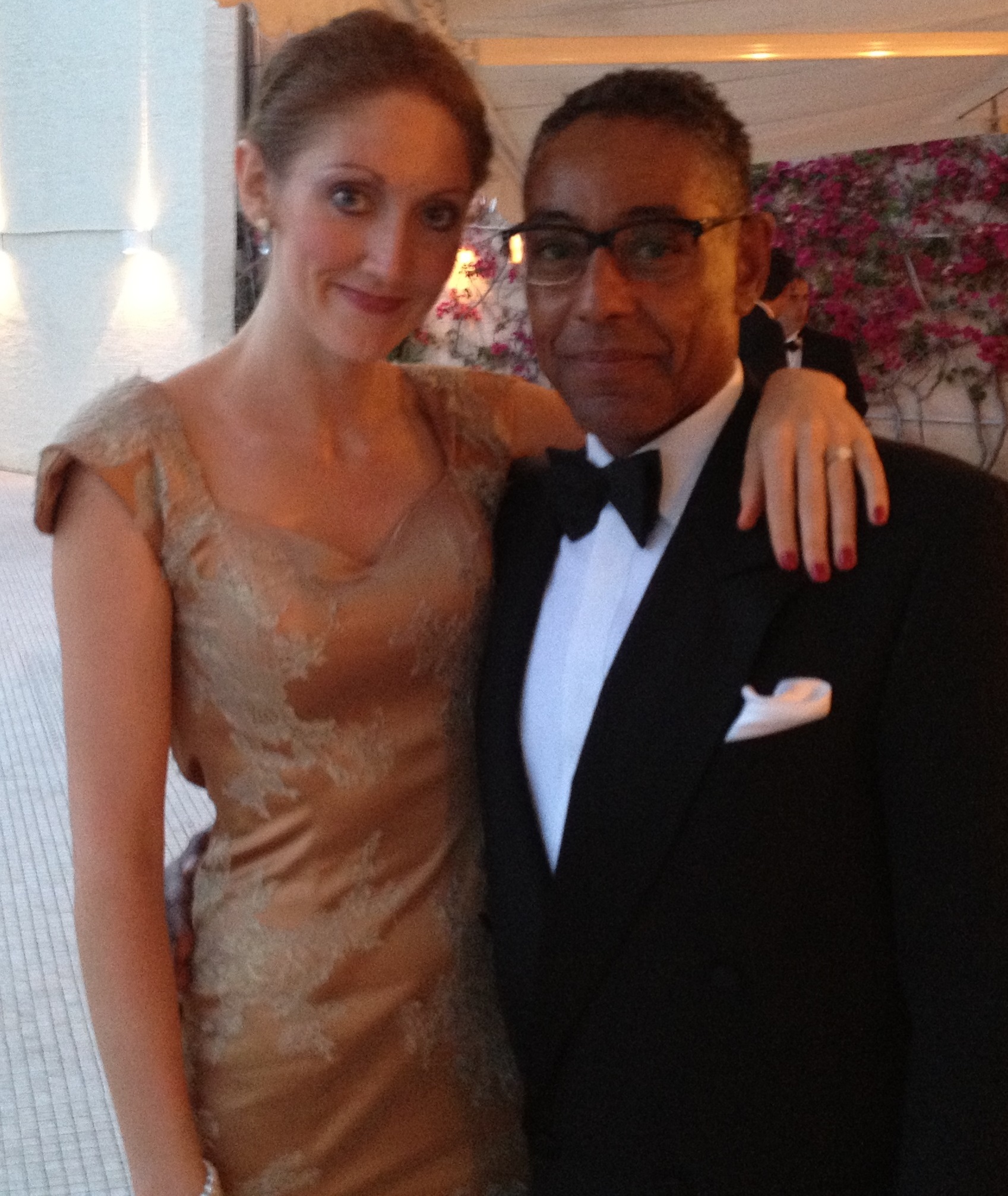 Actress Charlotte Milchard and actor Giancarlo Esposito at the Closing Ceremony of the 53rd Monte Carlo TV Festival in Monaco.