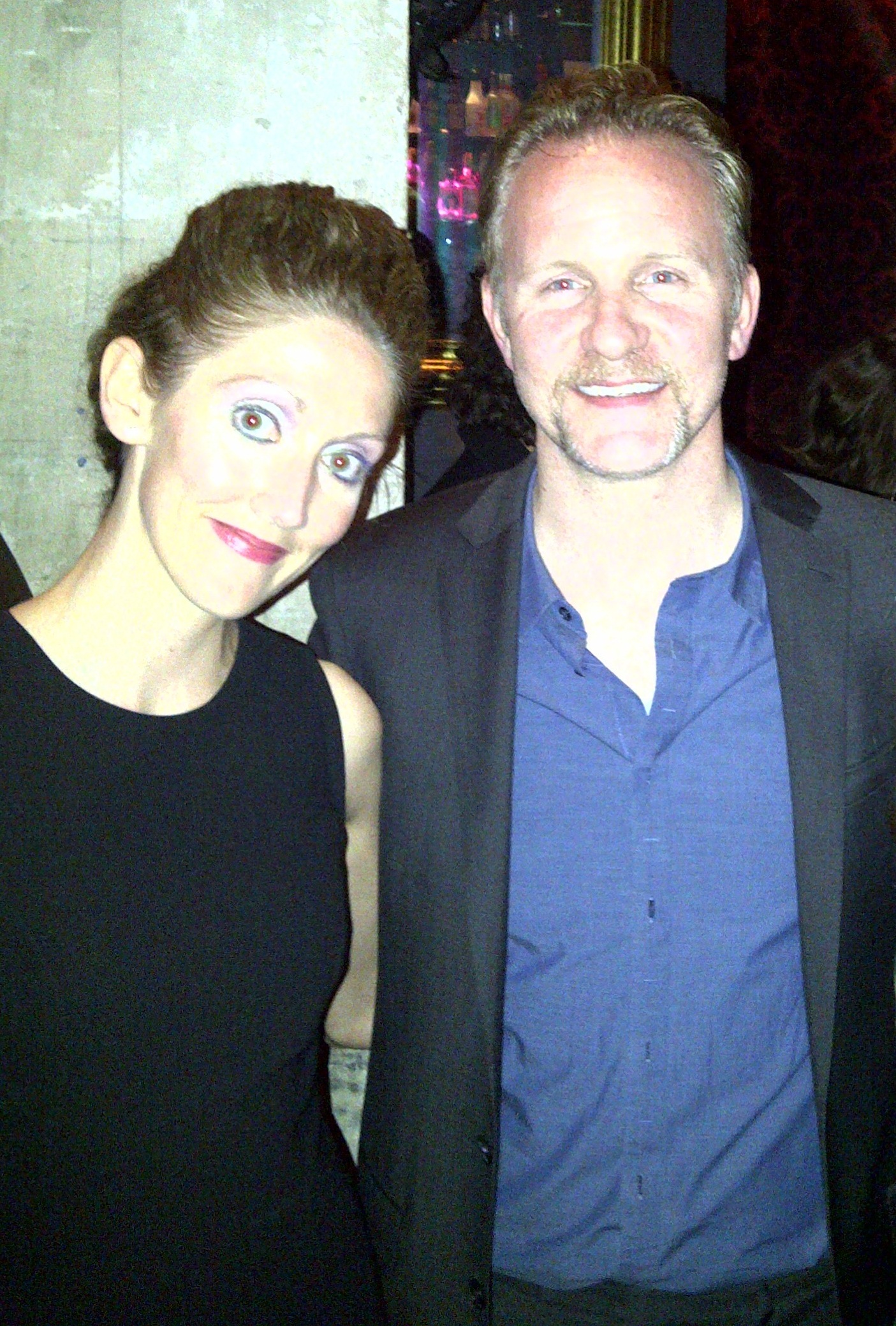 Actress Charlotte Milchard and Morgan Spurlock at the Afterparty of the 'Comic-Con Episode IV: A Fan's Hope' Premiere in Hollywood.
