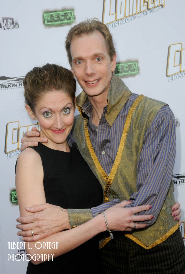 Actress Charlotte Milchard and actor Doug Jones on the red carpet at the Premiere of Morgan Spurlock's 'Comic-Con Episode IV: A Fan's Hope' at the ArcLight Cinemas in Hollywood - Arrivals.