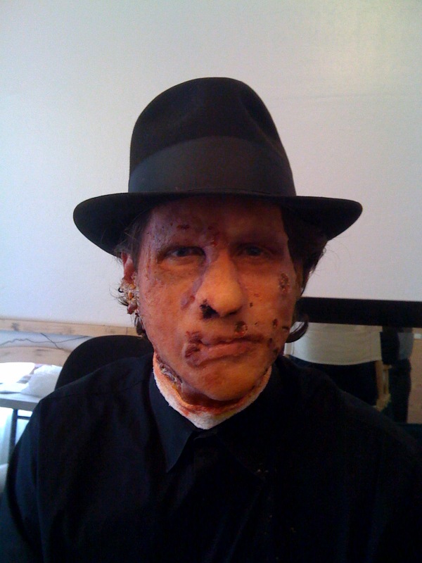 Jeremiah Turner in prosthetics and heavy makeup as MALONE in THE HUSH.