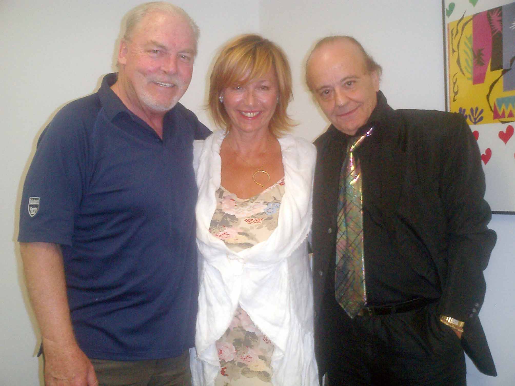 Jorg Bobsin and STACY KEACH with wife Malgosia for 