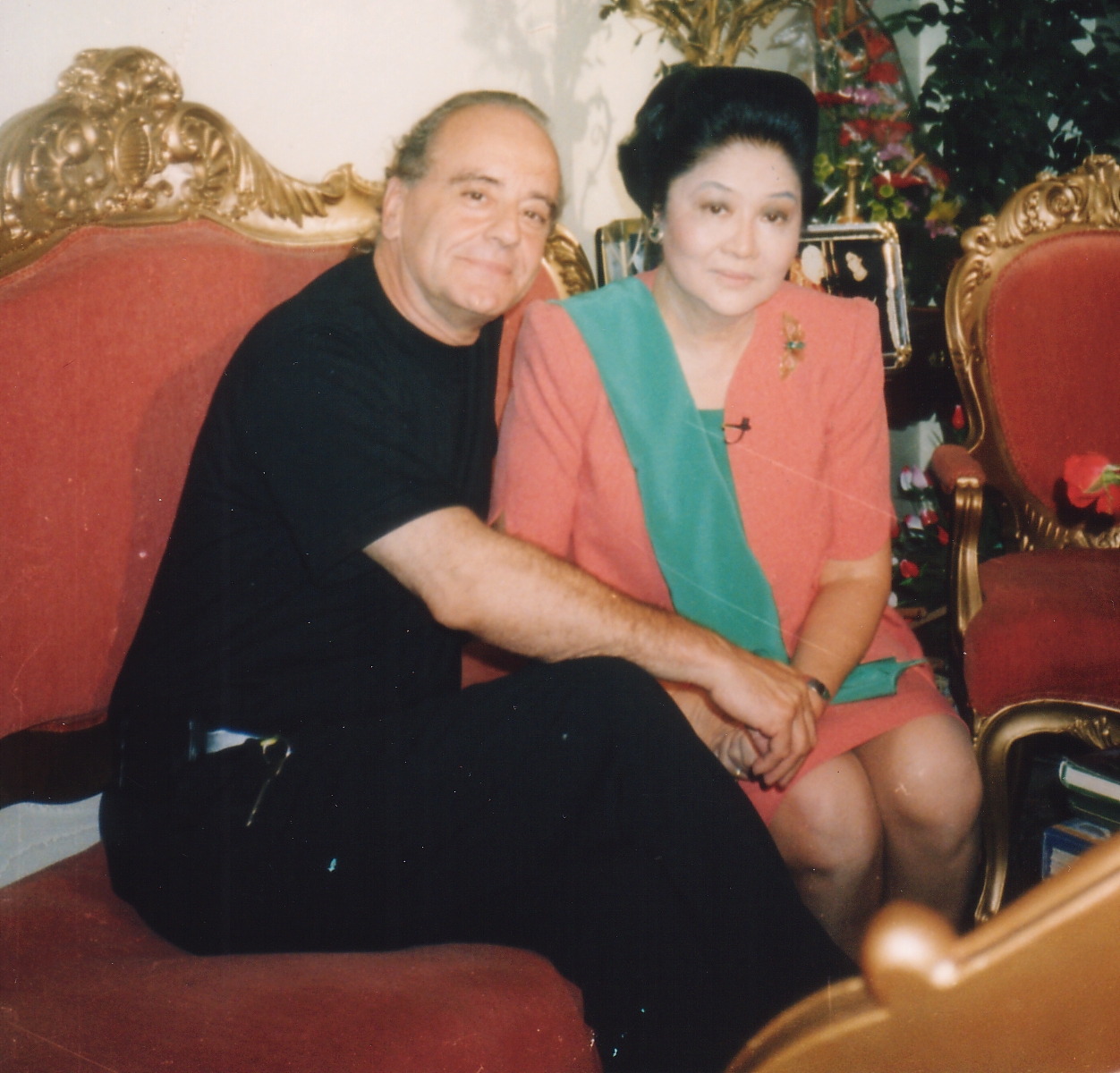 Jorg Bobsin and IMELDA MARCOS, former First Lady of the Philippines, for 