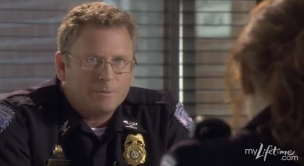 Tony Senzamici as Police Chief Ray Stites on the set of Army Wives.
