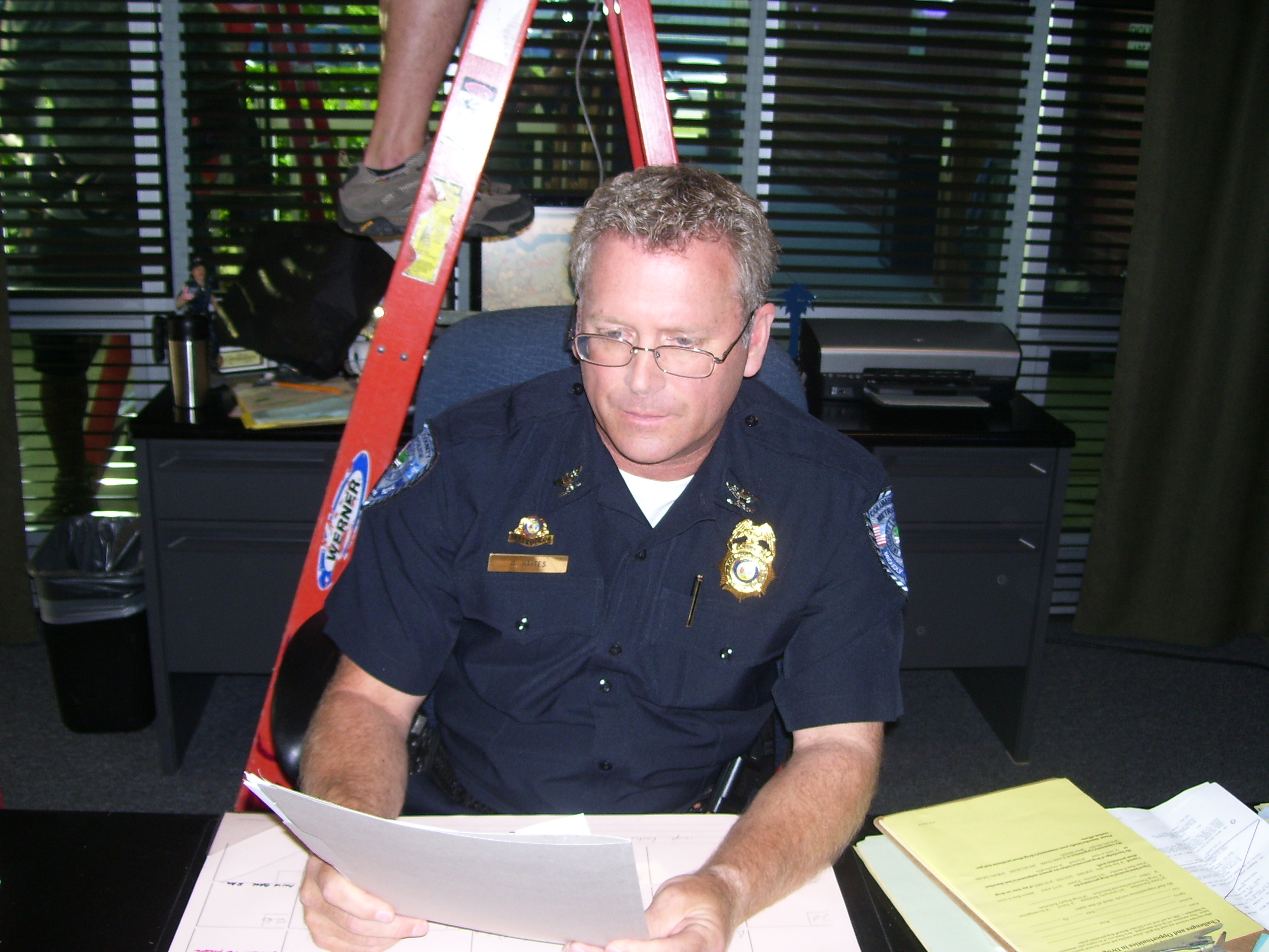 Tony Senzamici as Police Chief Stites on the set of Army Wives Episode 513 Farewell To Arms