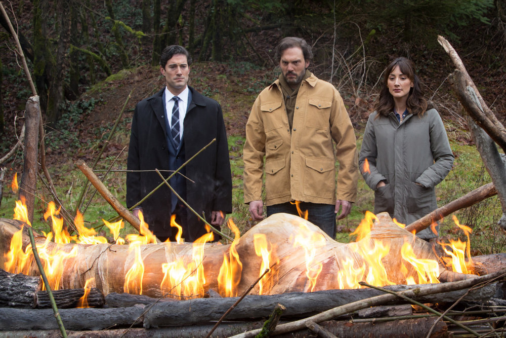 Still of Silas Weir Mitchell, Bree Turner and Spencer Conway in Grimm (2011)