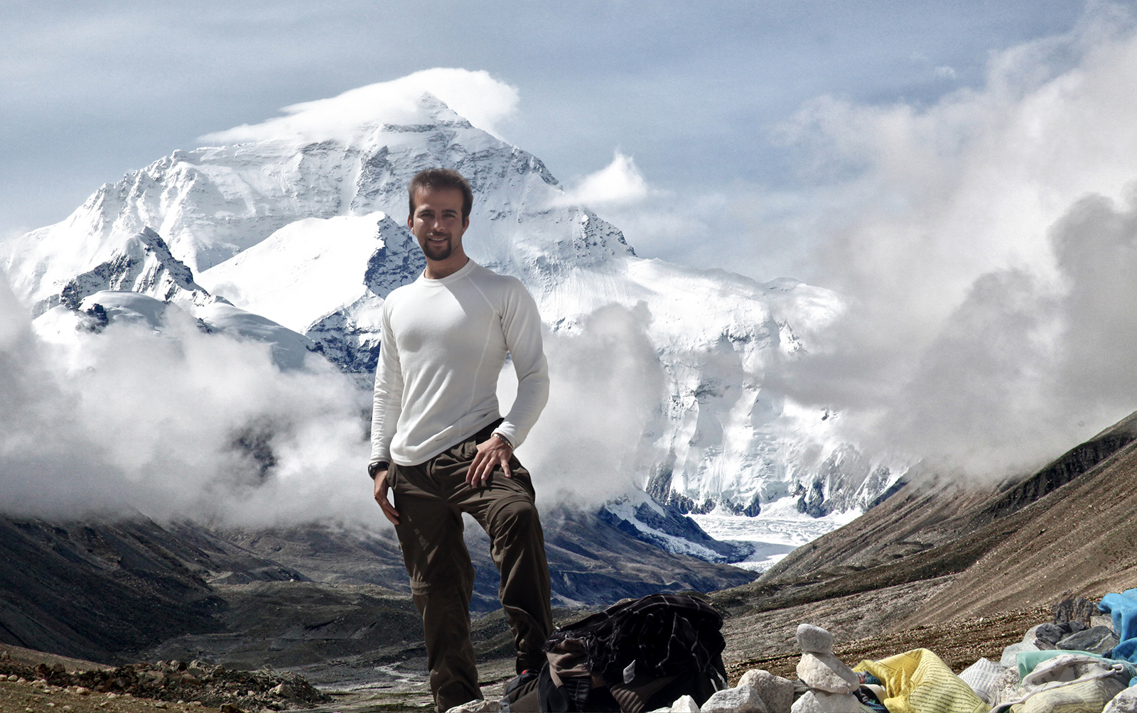 JJ Osbun at Everest during TIBET - The Truth production.