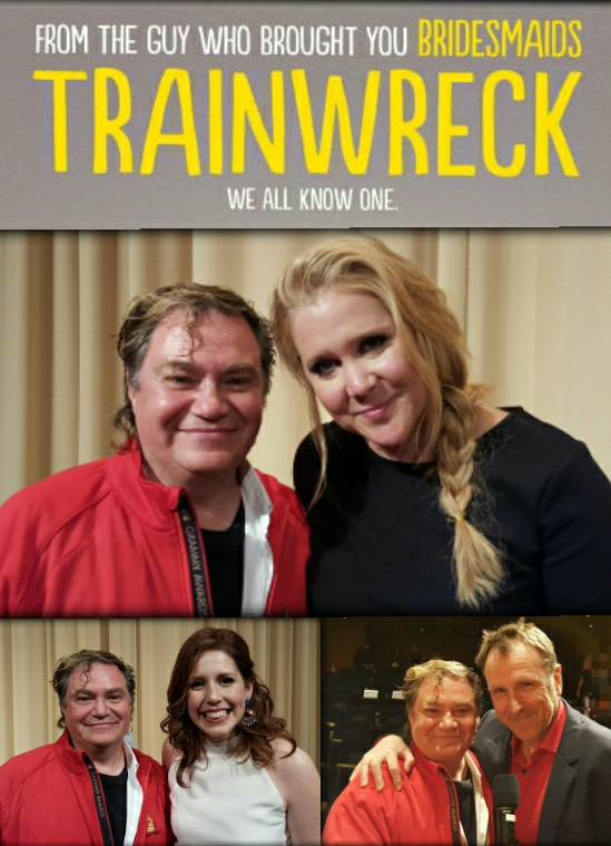 Pierre Patrick with Amy Schumer, Vanessa Bayer and Colin Quinn.