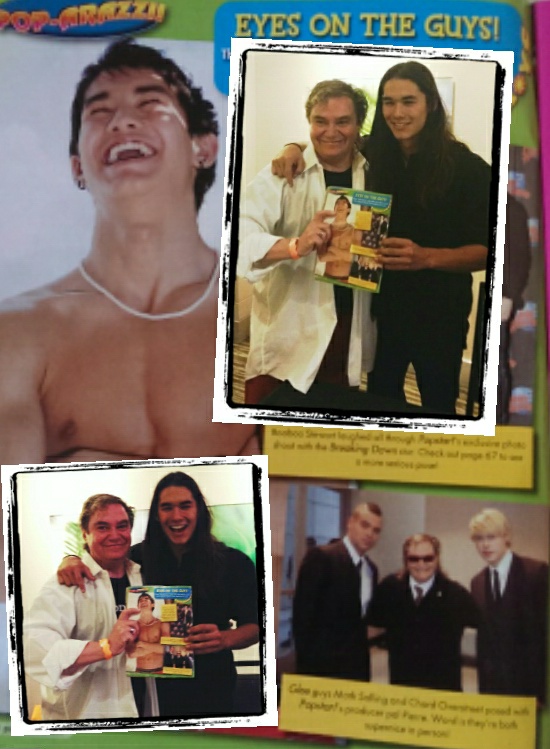 Booboo Stewart & Pierre Patrick together live and sharing a Magazine Page.