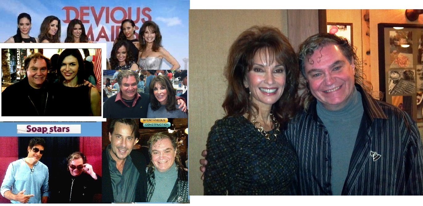 Pierre Patrick with Soap Stars Best; Finolla Hughes; General Hospital, Kate Linden; Young And The Retless, Galen Gering Days Of Our Lives,Ricky Paul Goldin; Another World & HGTV Spontaneous Construction & Emmys Susan Lucci; All My Children & Devious Maid.