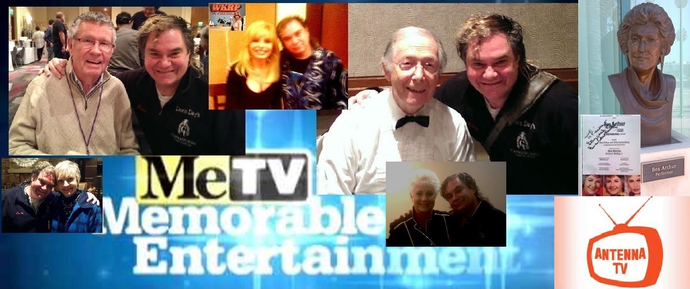 Pierre Patrick with some of the best from Classic ME TV/Antenna TV Jim Hampton, Loni Anderson, Bernie Kopel, Florence Henderson, Shirley Jones and from The Emmys office Bea Arthur.