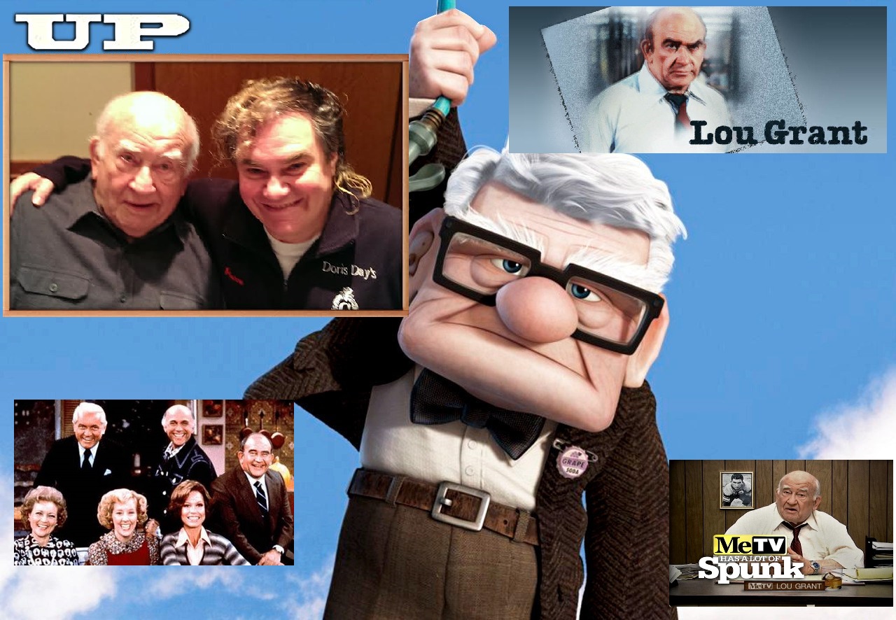 Pierre Patrick and Edward Asner From UP to Lou Grant to ME TV. 2014