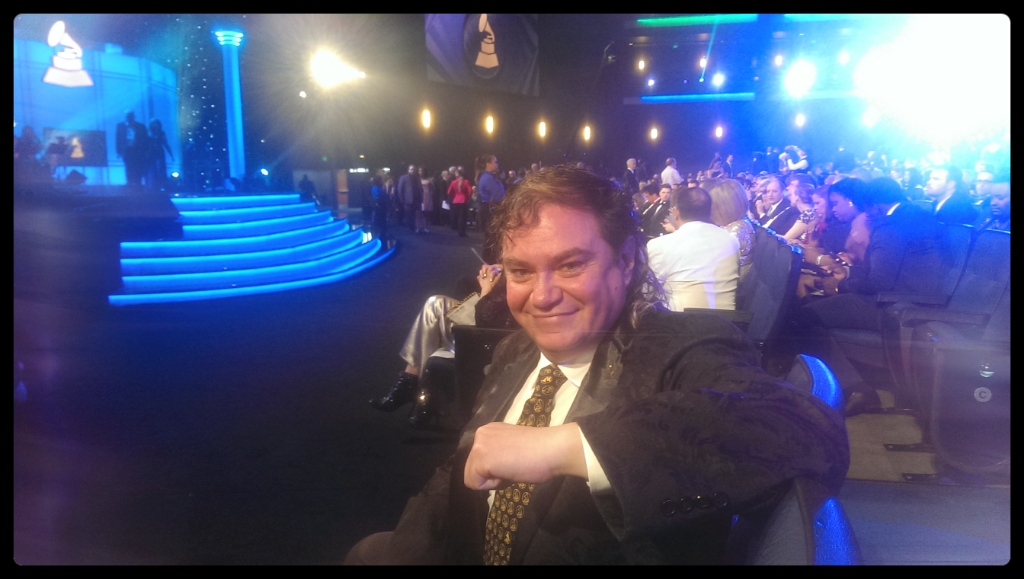 Pierre Patrick front row at Grammy Premiere Ceremony, 2015.