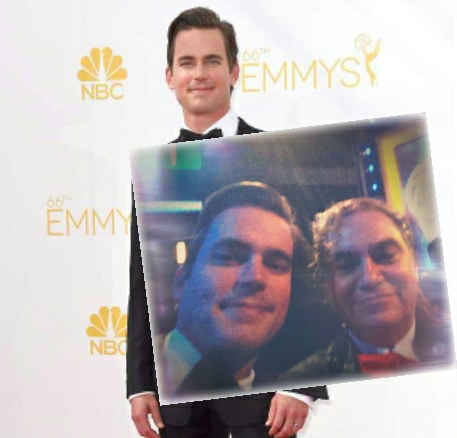 Selfie at The 66th Emmys with Matt Bomer