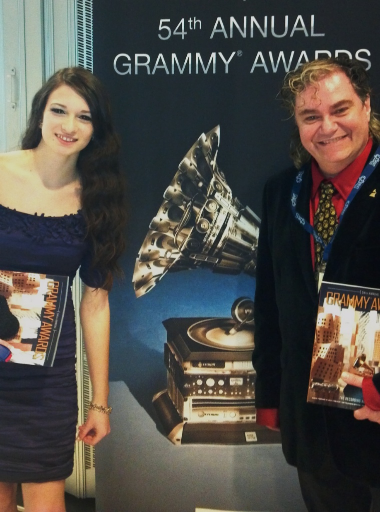 Pierre Patrick & niece Amelie Despins Celebrating her Sweet 16th at the 54th Grammy's Awards.